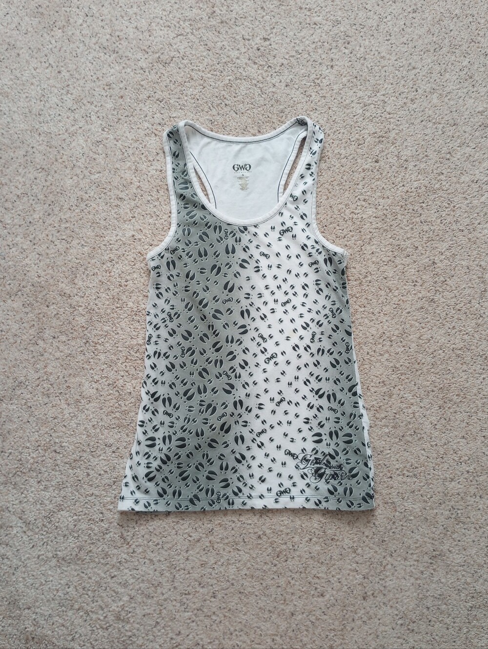 Girls With Guns Deer Prints Tank Top Small